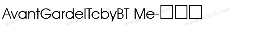 AvantGardelTcbyBT Me字体转换